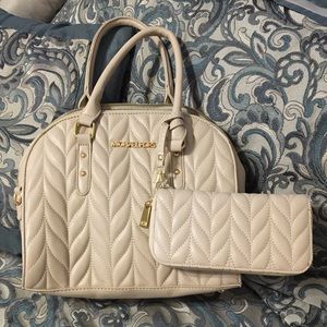 Authentic Michael Kors purse with wallet